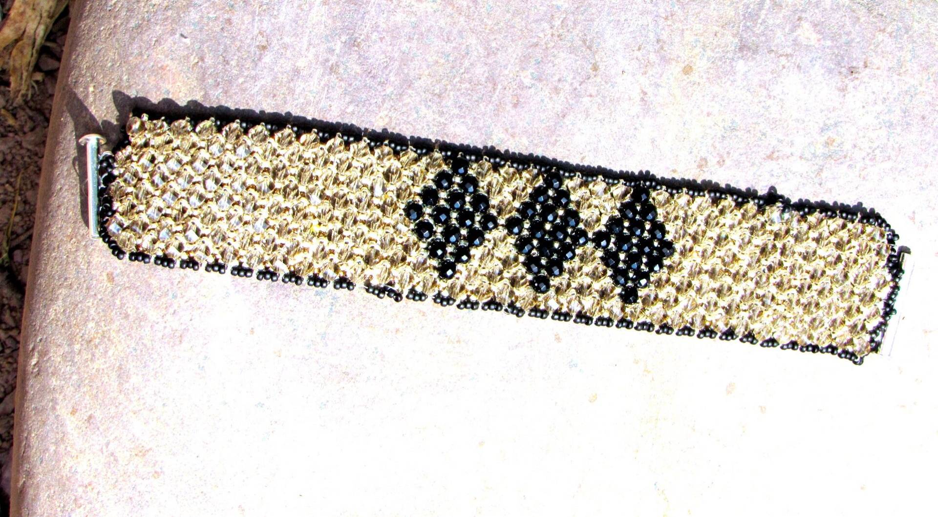 Bling Kristall Art-Deco-Armband von ChristelsArt