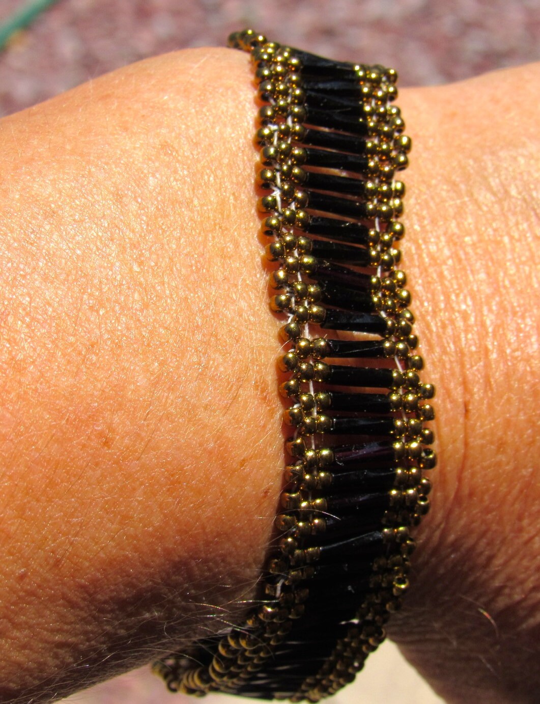 Elegante Stiftperlen Perlenarmband von ChristelsArt