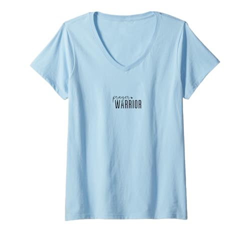 Damen Gebetskrieger Christliches Glaube Jesus Kreuz Shirt T-Shirt mit V-Ausschnitt Damen Gebetskrieger Christliches Glaube Jesus Kreuz Shirt T-Shirt mit V-Ausschnitt von Christen Gebet Krieger Glaube Bibel Kreuz Jesus