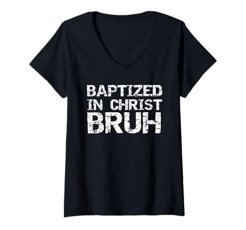 Damen Funny Christian Shirt Faith Gift Idea Inspirational Jesus T-Shirt mit V-Ausschnitt Damen Funny Christian Shirt Faith Gift Idea Inspirational Jesus T-Shirt mit V-Ausschnitt von Christian Apparel for Women Jesus Clothes for Men