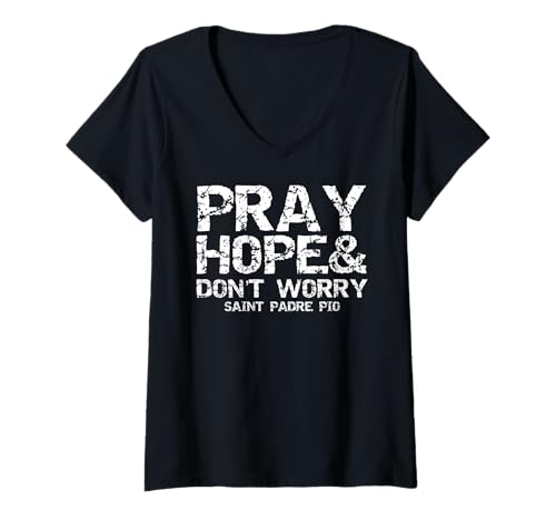 Damen Funny Christian Shirt Faith Gift Idea Inspirational Jesus T-Shirt mit V-Ausschnitt von Christian Apparel for Women Jesus Clothes for Men