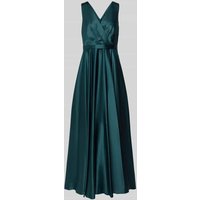 Christian Berg Cocktail Abendkleid in Wickel-Optik in Dunkelgruen, Größe 34 von Christian Berg Cocktail
