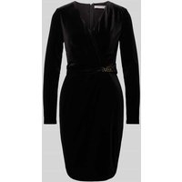 Christian Berg Cocktail Cocktailkleid in Wickel-Optik in Black, Größe 50 von Christian Berg Cocktail