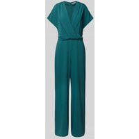 Christian Berg Cocktail Jumpsuit mit V-Ausschnitt in Dunkelgruen, Größe 38 von Christian Berg Cocktail