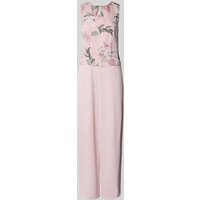 Christian Berg Cocktail Jumpsuit mit floralem Motiv-Print in Hellrosa, Größe 40 Christian Berg Cocktail Jumpsuit mit floralem Motiv-Print in Hellrosa, Größe 40 von Christian Berg Cocktail