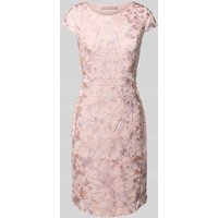 Christian Berg Cocktail Knielanges Cocktailkleid mit Allover-Stitchings in Rose Melange, Größe 40 Christian Berg Cocktail Knielanges Cocktailkleid mit Allover-Stitchings in Rose Melange, Größe 40 von Christian Berg Cocktail