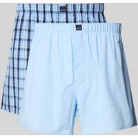 Christian Berg Men Boxershorts mit Label-Patch im 2er-Pack in Hellblau, Größe XXL von Christian Berg Men