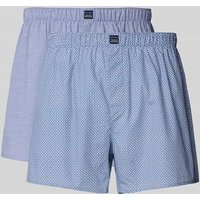 Christian Berg Men Boxershorts mit Label-Patch im 2er-Pack in Royal, Größe XXL von Christian Berg Men