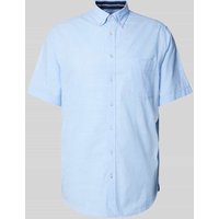 Christian Berg Men Freizeithemd mit Button-Down-Kragen in Bleu, Größe XL von Christian Berg Men