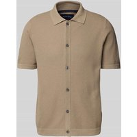 Christian Berg Men Freizeithemd mit Knopfleiste in Taupe, Größe 3XL von Christian Berg Men