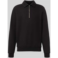 Christian Berg Men Oversized Sweatshirt mit Kentkragen in Black, Größe XXL von Christian Berg Men