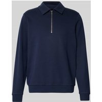 Christian Berg Men Oversized Sweatshirt mit Kentkragen in Marine, Größe S von Christian Berg Men