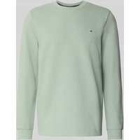Christian Berg Men Pullover mit Label-Patch in Schilf, Größe S von Christian Berg Men