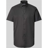 Christian Berg Men Regular Fit Business-Hemd mit Kentkragen in Anthrazit, Größe 45/46 von Christian Berg Men