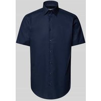 Christian Berg Men Regular Fit Business-Hemd mit Kentkragen in Marine, Größe 37/38 von Christian Berg Men