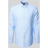 Christian Berg Men Regular Fit Freizeithemd aus reiner Baumwolle in Bleu, Größe S Christian Berg Men Regular Fit Freizeithemd aus reiner Baumwolle in Bleu, Größe S von Christian Berg Men