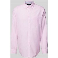 Christian Berg Men Regular Fit Freizeithemd mit Button-Down-Kragen in Pink, Größe 3XL von Christian Berg Men