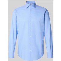 Christian Berg Men Regular Fit Freizeithemd mit Kentkragen in Bleu, Größe 45/46 von Christian Berg Men