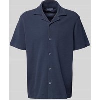 Christian Berg Men Regular Fit Freizeithemd mit Reverskragen in Marine, Größe S von Christian Berg Men
