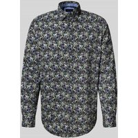Christian Berg Men Regular Fit Freizeithemd mit floralem Muster in Black, Größe L Christian Berg Men Regular Fit Freizeithemd mit floralem Muster in Black, Größe L von Christian Berg Men