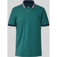 Christian Berg Men Regular Fit Poloshirt aus reiner Baumwolle in Metallic Gruen, Größe XXL von Christian Berg Men