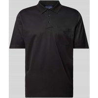 Christian Berg Men Regular Fit Poloshirt mit Brusttasche in Black, Größe L von Christian Berg Men