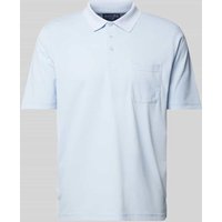 Christian Berg Men Regular Fit Poloshirt mit Brusttasche in Bleu, Größe XXL von Christian Berg Men