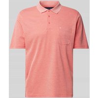 Christian Berg Men Regular Fit Poloshirt mit Brusttasche in Hellrot, Größe S von Christian Berg Men