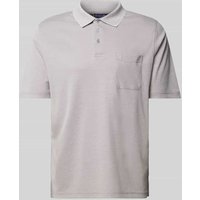 Christian Berg Men Regular Fit Poloshirt mit Brusttasche in Mittelgrau, Größe XXL von Christian Berg Men