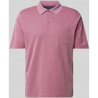 Christian Berg Men Regular Fit Poloshirt mit Brusttasche in Rose, Größe XXXL von Christian Berg Men