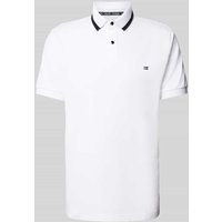 Christian Berg Men Regular Fit Poloshirt mit Logo-Print in Weiss, Größe M von Christian Berg Men