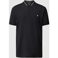 Christian Berg Men Regular Fit Poloshirt mit Stehkragen in Black, Größe L von Christian Berg Men