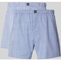 Christian Berg Men Relaxed Fit Boxershorts mit Label-Patch im 2er-Pack in Royal, Größe XXL von Christian Berg Men