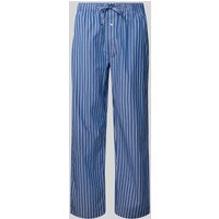 Christian Berg Men Relaxed Fit Pyjama-Hose mit Tunnelzug in Blau, Größe L von Christian Berg Men