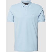 Christian Berg Men Slim Fit Poloshirt im unifarbenen Design in Bleu, Größe M von Christian Berg Men