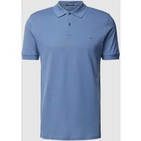 Christian Berg Men Slim Fit Poloshirt im unifarbenen Design in Jeansblau, Größe XXXL von Christian Berg Men