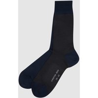 Christian Berg Men Socken mit Hahnentrittmuster im 2er-Pack in Marine, Größe 39/42 von Christian Berg Men