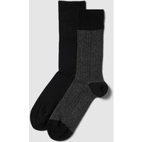 Christian Berg Men Socken im 2er-Pack mit Label-Detail in Black, Größe 39/42 von Christian Berg Men