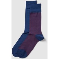 Christian Berg Men Socken mit Allover-Muster im 2er-Pack in Dunkelblau, Größe 39/42 von Christian Berg Men