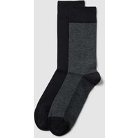 Christian Berg Men Socken mit Label-Detail im 2er-Pack in Black, Größe 43/46 von Christian Berg Men