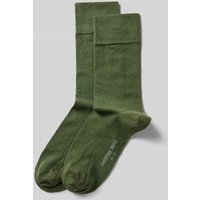 Christian Berg Men Socken mit Label-Print im 2er-Pack in Dunkelgruen, Größe 39/42 von Christian Berg Men
