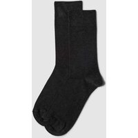 Christian Berg Men Socken mit elastischen Bündchen im 2er-Pack in Anthrazit, Größe 39/42 von Christian Berg Men