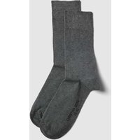 Christian Berg Men Socken mit elastischen Bündchen im 2er-Pack in Mittelgrau, Größe 39/42 von Christian Berg Men