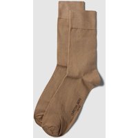 Christian Berg Men Socken mit elastischen Bündchen im 2er-Pack in Taupe, Größe 43/46 von Christian Berg Men