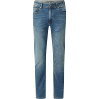 Christian Berg Men Straight Fit Jeans mit Brand-Detail in Hellblau, Größe 38/36 von Christian Berg Men