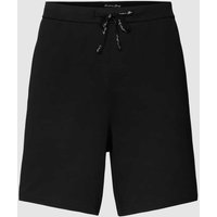 Christian Berg Men Sweatshorts mit Label-Detail in Black, Größe S von Christian Berg Men