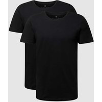 Christian Berg Men T-Shirt aus Bio-Baumwolle im 2er-Pack in Black, Größe L von Christian Berg Men