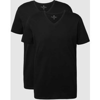 Christian Berg Men T-Shirt aus Bio-Baumwolle im 2er-Pack in Black, Größe M von Christian Berg Men