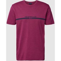 Christian Berg Men T-Shirt mit Front-Print in Fuchsia, Größe L von Christian Berg Men