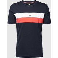 Christian Berg Men T-Shirt mit Kontraststreifen in Marine, Größe XL von Christian Berg Men